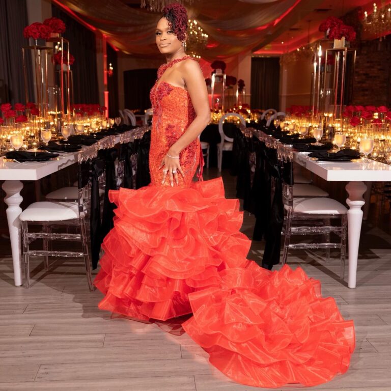 red wedding dress bridal gown Jacksonville Florida